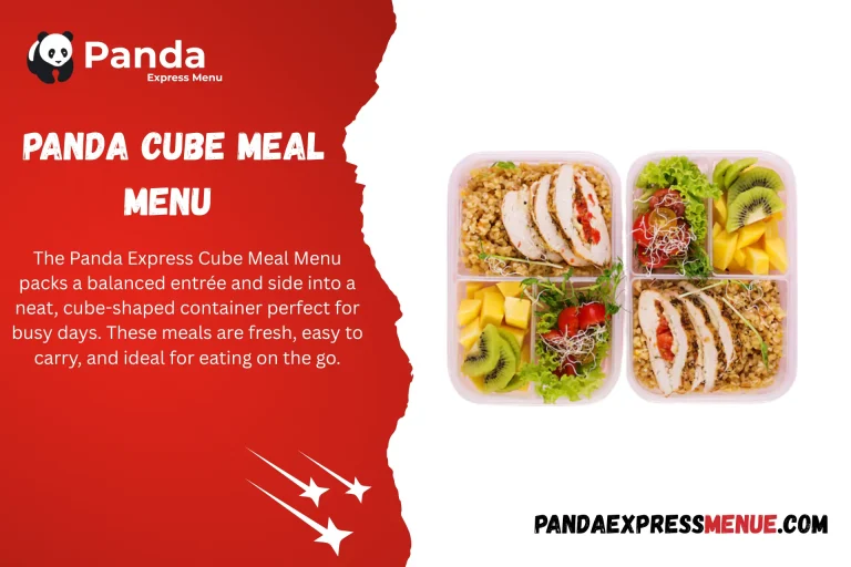 Panda Cub Meal Menu