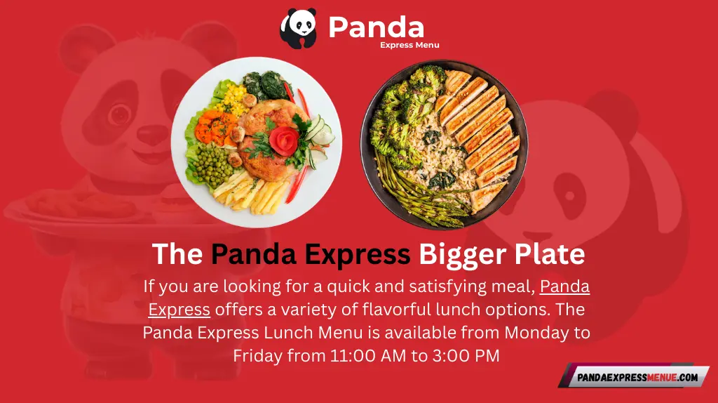 The Panda Express Bigger Plate