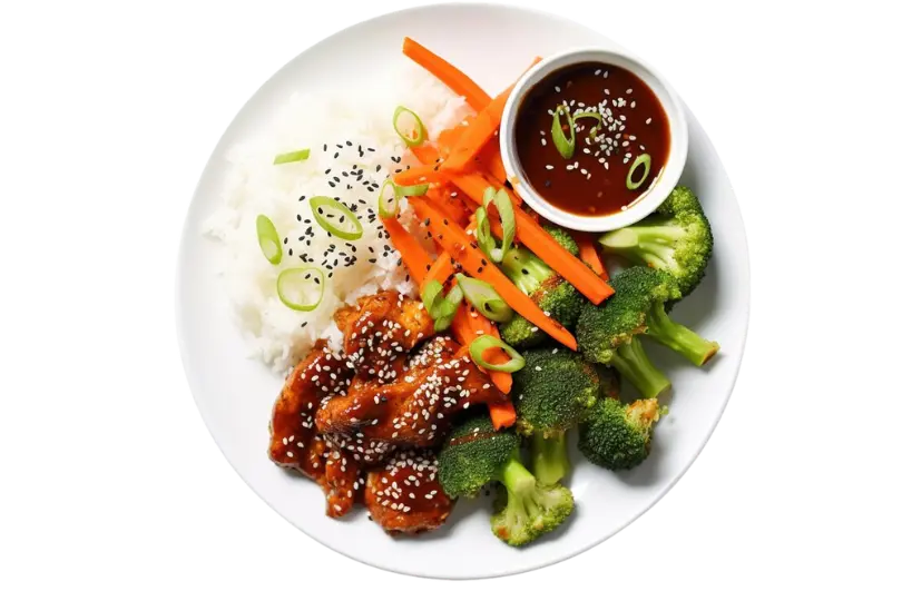 Honey Sesame Chicken Plate